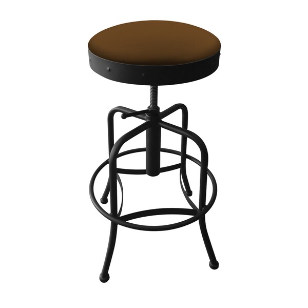 Adjustable Stool, Black Wrinkle, Canter Thatch Seat